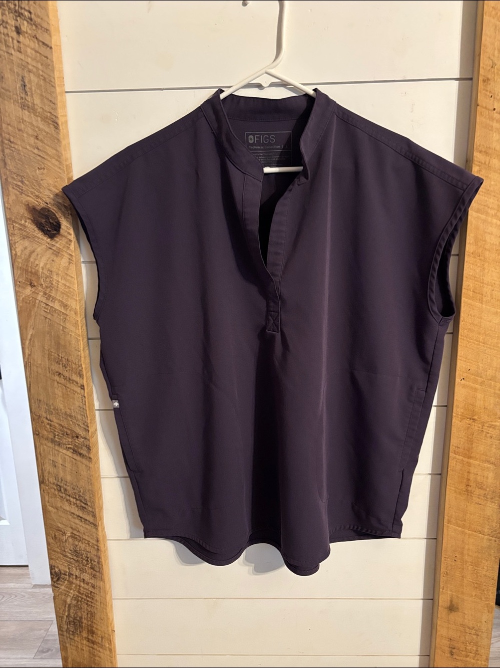 Figs Rafaela Scrub Top Purple Large